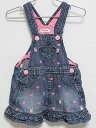 ‡ミキハウス/mikihouse‡90cm ジャンパースカート インディゴ【中古】子供服 キッズ kids ベビー服 baby 女の子 春夏秋冬 onepi 501142