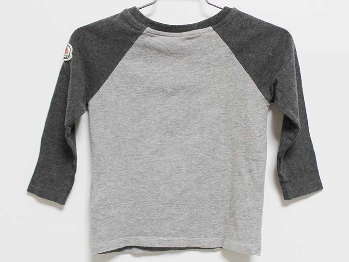 ‡モンクレール/Moncler‡85cm 長袖Tシャツ/長袖カットソー/ロンT グレー系【中古】子供服 キッズ kids ベビー服 baby 男の子 女の子 春秋冬 tops 511142