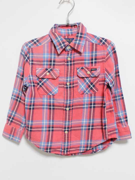 ڿͲ!ۢե/Ralph Lauren100cm Ĺµ ԥ󥯡ߥ֥롼šۻҶ å kids ˤλ λ  top...