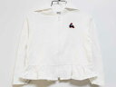 【SALE!】‡ファミリア/familiar‡110cm パーカー 白 フード取外可【中古】子供服 キッズ kids 女の子 春 tops 412052