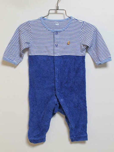 【SALE!】‡ファミリア/familiar‡60cm-75cm 長袖カバーオール/ロンパース 白×ブルー【中古】子供服 キッズ kids ベビー服 baby 男の子 春 onepi 412052 【SALE!】‡ファミリア/familiar‡60cm-75cm 長袖カバーオール/ロンパース 白×ブルー【中古】子供服 キッズ kids ベビー服 baby 男の子 春 onepi 412052