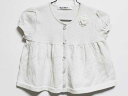 【SALE!】‡ファミリア/familiar‡90cm 半袖カーディガン シルバー【中古】子供服 キッズ kids ベビー服 baby 女の子 春夏 tops 412052