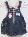 ‡ミキハウス/mikihouse‡80cm ジャンパースカート インディゴ【中古】子供服 キッズ kids ベビー服 baby 女の子 春夏 onepi 412052