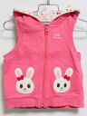 ‡ミキハウス/mikihouse‡90cm ベスト ピンク【中古】子供服 キッズ kids ベビー服 baby 女の子 春秋 tops 412052