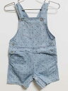 【SALE!】‡プチバトー/PETIT BATEAU‡81cm ノースリーブショートオール/カバーオール/ロンパース ブルー系【中古】子供服 キッズ kids ...
