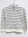【SALE】‡ラルフローレン/Ralph Lauren‡125cm パーカー 白×紺【中古】子供服 kids 男の子 女の子 春秋 tops 703052