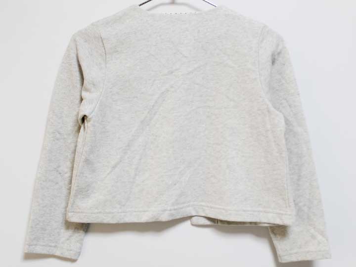 【値下げ!】ハッカ カーディガン 130cm キッズ 女児 グレー×シルバー【中古】‡ 2