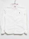 【夏SALE!】ラルフローレン 長袖シャツ 130cm キッズ 男児 女児 白【中古】‡