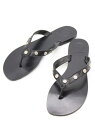 【夏SALE】◇TORY BURCH/トリーバーチ◇SAV-AFRIKAN VEG LEATHER/ロゴスタッズトングサンダル/ビーチサンダル/レザー/シューズ...