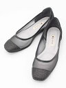 【SALE】◇DIANA/ダイアナ◇スクエアトゥラメシアー切替パンプス/シューズ/靴 ブラック/黒 レディース 22【中古】春夏 722052