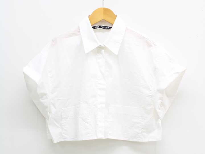 乐天商城 - ザラ ショート丈シャツ ホワイト レディース S【中古】◇