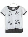 【SALE!】†ボンポワン/BONPOINT†158cm(14) 半袖ニット/セーター グレー【中古】子供服 キッズ kids ジュニア 女の子 春夏秋 top...
