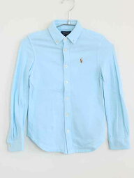 【春物 新入荷!】†ラルフローレン/Ralph Lauren†130cm(7) 長袖シャツ/長袖ポロシャツ/長袖カットソー 水色【中古】子供服 キッズ kids 男の子 春秋冬 tops 223042