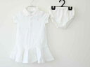 【夏SALE!】†ラルフローレン/Ralph Lauren†80cm ブルマ付ワンピース/半袖ワンピース 白【中古】子供服 キッズ kids ベビー服 baby...