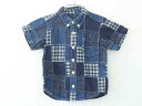 【夏SALE!】†シップス/SHIPS†80cm 半袖シャツ 紺【中古】子供服 キッズ kids ベビー服 baby 男の子 女の子 夏 tops 425042