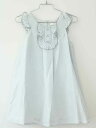 †クロエ/Chloe†104cm(4) ワンピース/半袖ワンピース ブルーグレー シルク100%【中古】子供服 キッズ kids 女の子 夏 onepi 425042(4)
