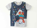 【夏SALE!】†グッチ/GUCCI†85-90cm(18/24M) 半袖Tシャツ/半袖カットソー グレー×紺【中古】子供服 キッズ kids ベビー服 bab...