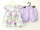 †アナスイミニ/ANNA SUI mini†70cm 半袖ワンピース×ブルマセット/ブルマ/ワンピース 紫【中古】子供服 キッズ kids ベビー服 baby ...