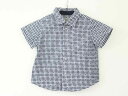 【夏SALE!】†アルマーニベビー/Armani baby†68cm(9M) シャツ 紺×白【中古】子供服 キッズ kids ベビー服 baby 男の子 夏 tops 416042