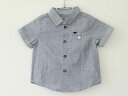 【夏SALE!】†アルマーニベビー/Armani baby†62cm(6M) シャツ 紺【中古】子供服 キッズ kids ベビー服 baby 男の子 夏 top...