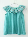 【夏SALE!】†トッカ/TOCCA BAMBINI†120cm ブラウス/カットソー エメラルドグリーン【中古】子供服 キッズ kids 女の子 夏 tops 126042