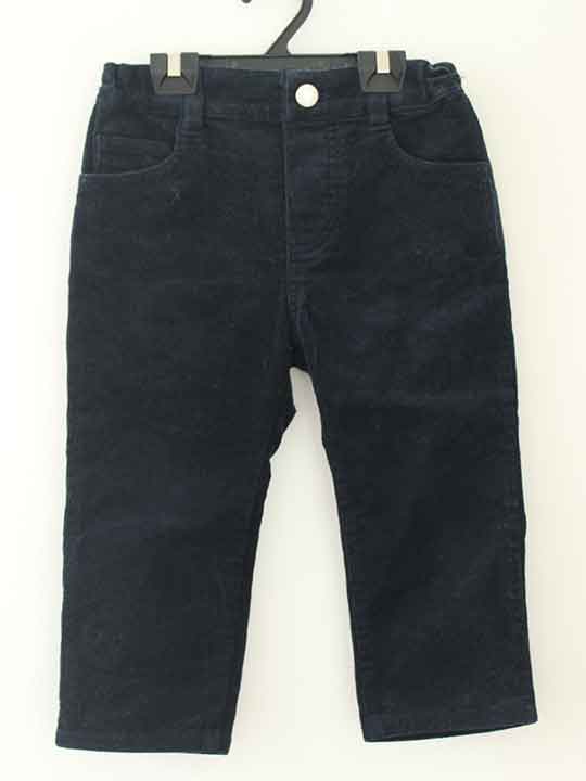 【楽天スーパーSALE!】†タルティーヌ エ ショコラ/Tartine et Chocolat†90cm コーデュロイパンツ/ロングパンツ/長ズボン 濃紺【中古】子供服 キッズ kids ベビー服 baby 男の子 女の子 秋冬 bottoms 110142