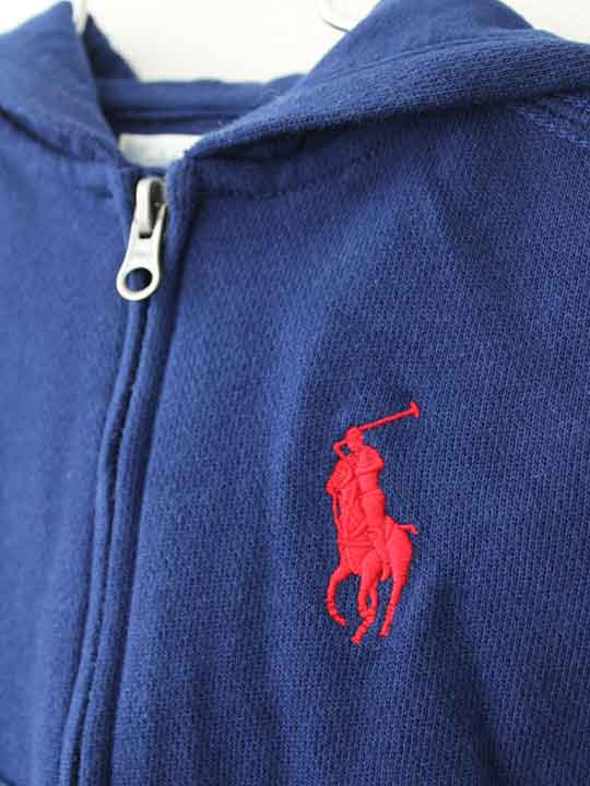 【SALE!】†ラルフローレン/Ralph Lauren†80cm(12M) パーカー 青【中古】子供服 キ...