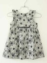 †クミキョク/組曲/KUMIKYOKU†80cm ジャンパースカート 黒×白【中古】子供服 キッズ kids ベビー服 baby 女の子 秋冬 onepi 801142