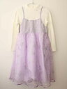 †アナスイミニ/ANNA SUI mini† 140cm 長袖ワンピース 紫×白【中古】子供服 キッズ kids ジュニア 女の子 春 onepi 412052
