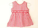 【SALE!】†ファミリア/familiar† 70cm ジャンパースカート 赤×白【中古】子供服 キッズ kids ベビー服 baby 女の子 春秋 onep...