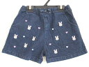 【SALE!】†ミキハウスダブルB/MIKIHOUSE DOUBLE.B†90cm ショートパンツ/短パンツ インディゴ【中古】子供服 キッズ kids ベビー服 baby 女の子 春夏秋 bottoms 122052