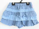【SALE!】†ミキハウス/MIKIHOUSE†90cm キュロットスカート/キュロットパンツ/ショートパンツ 青【中古】子供服 キッズ kids ベビー服 baby 女の子 春夏秋 bottoms 122052