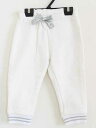 【SALE!】†プチバトー/PETIT BATEAU†81cm(18m) スウェットパンツ/ロングパンツ/長ズボン 白【中古】子供服 キッズ kids ベビー服 baby 女の子 春秋 bottoms 822052