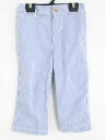 【夏SALE!】ラルフローレン ロングパンツ 80cm キッズ 男児 青×白【中古】†