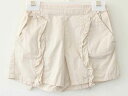 【夏SALE!】ベベ ショートパンツ 110cm キッズ 女児 アイボリー【中古】†