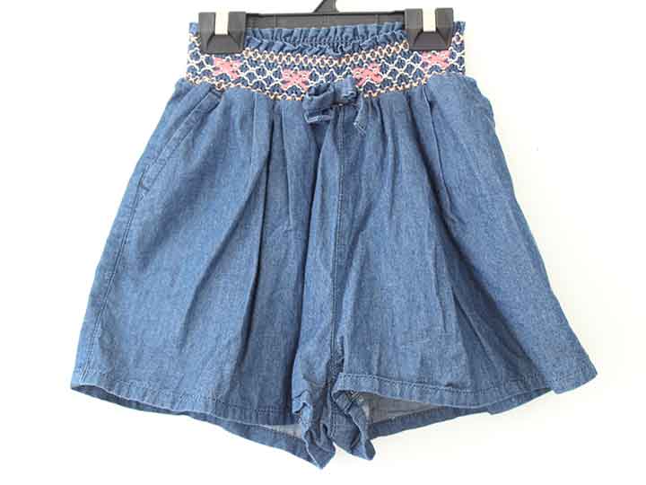 【値下げ!】シップス キュロット 100cm キッズ 女児 ブルー系【中古】†