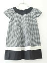クミキョク 半袖ワンピース 85cm(BM) キッズ 女児 黒×白【中古】†