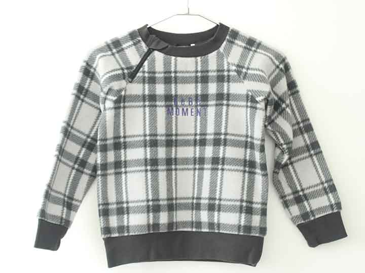 ベベ フリースプルオーバー 120cm キッズ 女児 グレー【中古】†