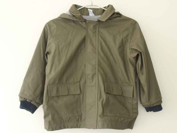 プチバトー ヨットパーカー 104cm(4ans) キッズ 男児 女児 カーキ【中古】†