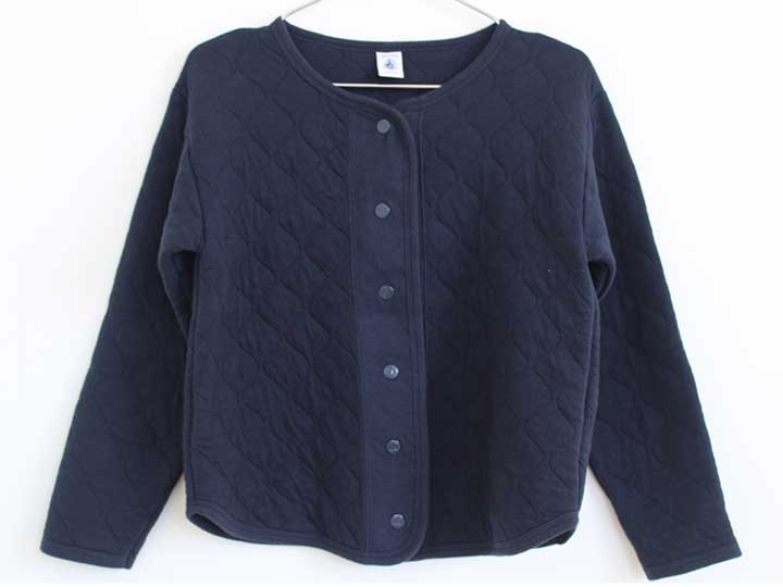 プチバトー カーディガン 140cm(10ans) キッズ 女児 紺【中古】【新入荷!】†