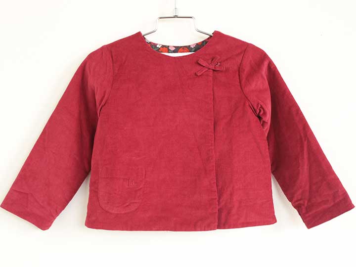 バーバリー キルティングジャケット 92cm(24M) キッズ 女児 赤【新品 未使用品】【新入荷!】†