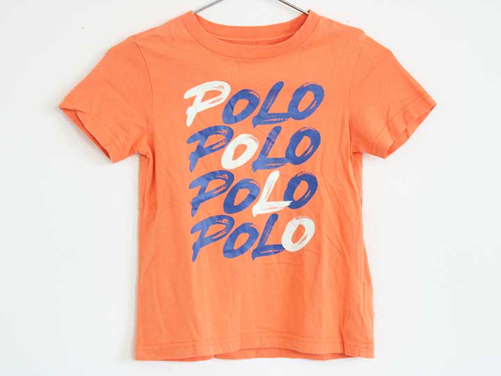 乐天商城 - ラルフローレン 半袖Tシャツ 110cm(4) キッズ 男児 女児 オレンジ【中古】【新入荷!】†