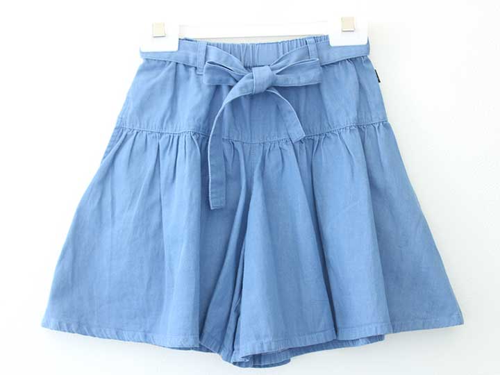 アニエスベー キュロットスカート 115cm(6) キッズ 女児 青【中古】【新入荷!】†
