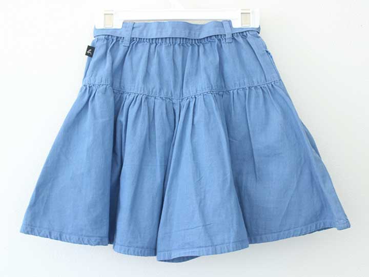 アニエスベー キュロットスカート 115cm(6) キッズ 女児 青【中古】†