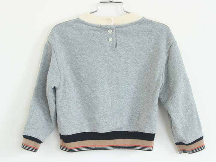 バーバリー トレーナー 100cm(3Y) キッズ 男児 女児 グレー 中古 新入荷! † auc-kids2nds-10635217 セカンズ&キッズセカンズ サンプル画像3
