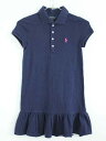 †ラルフローレン/Ralph Lauren†130cm(S) 半袖ワンピース/ポロワンピース 紺【中古】子供服 キッズ kids 女の子 夏 616032 onepi