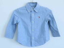 †ラルフローレン/Ralph Lauren†80cm 長袖シャツ 青【中古】子供服 キッズ kids ベビー服 baby 男の子 春秋冬 809032