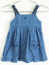 【SALE!】†アルマーニベビー/ARMANI baby†68cm(9M) ジャンパースカート 青【中古】子供服 キッズ kids ベビー服 baby 女の子 春夏秋 onepi 402042