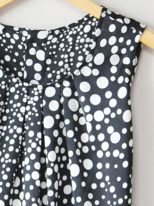 【新規SALE】ナラカミーチェ ノースリーブドットブラウス 1 レディース ブラック×ホワイト【中古】〈 auc-kids2nds-10623521 セカンズ&キッズセカンズ サンプル画像2