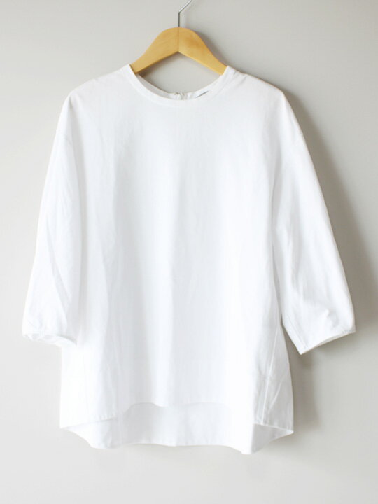 セオリーリュクス Cotton Interlock Inda / バルーンスリーブカットソー 38 レディース ホワイト〈